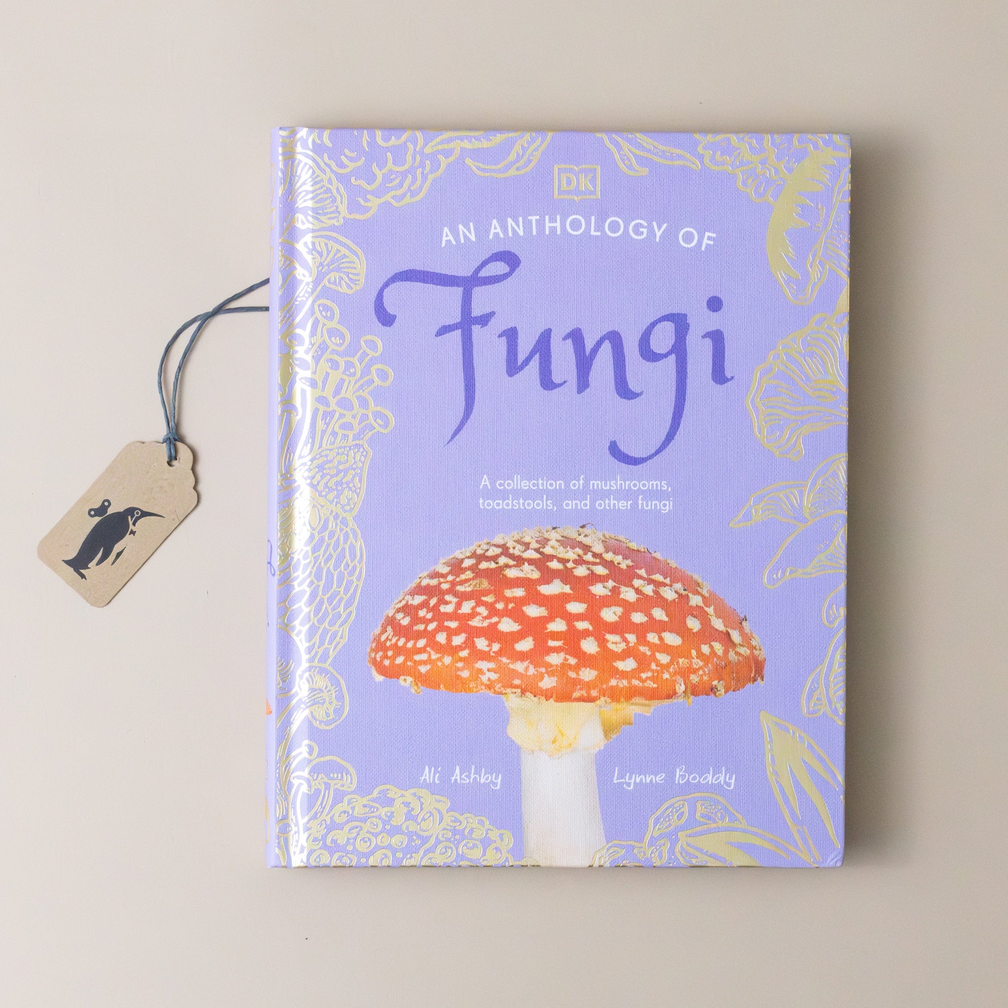 an-anthology-of-fungi-lavendar-cover-with-red-spotted-mushroom