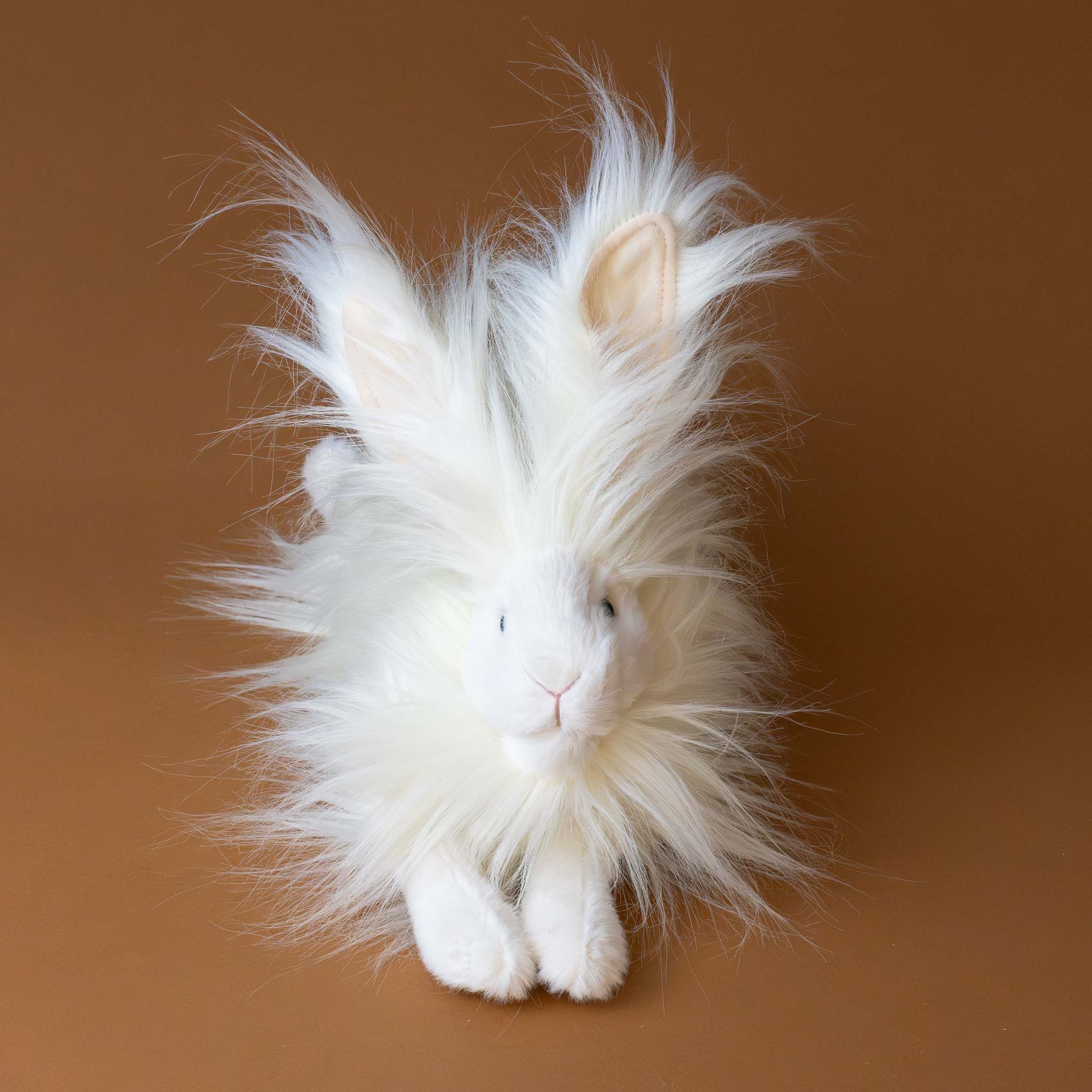 white-long-haired-angora-rabbit-hand-puppet-front