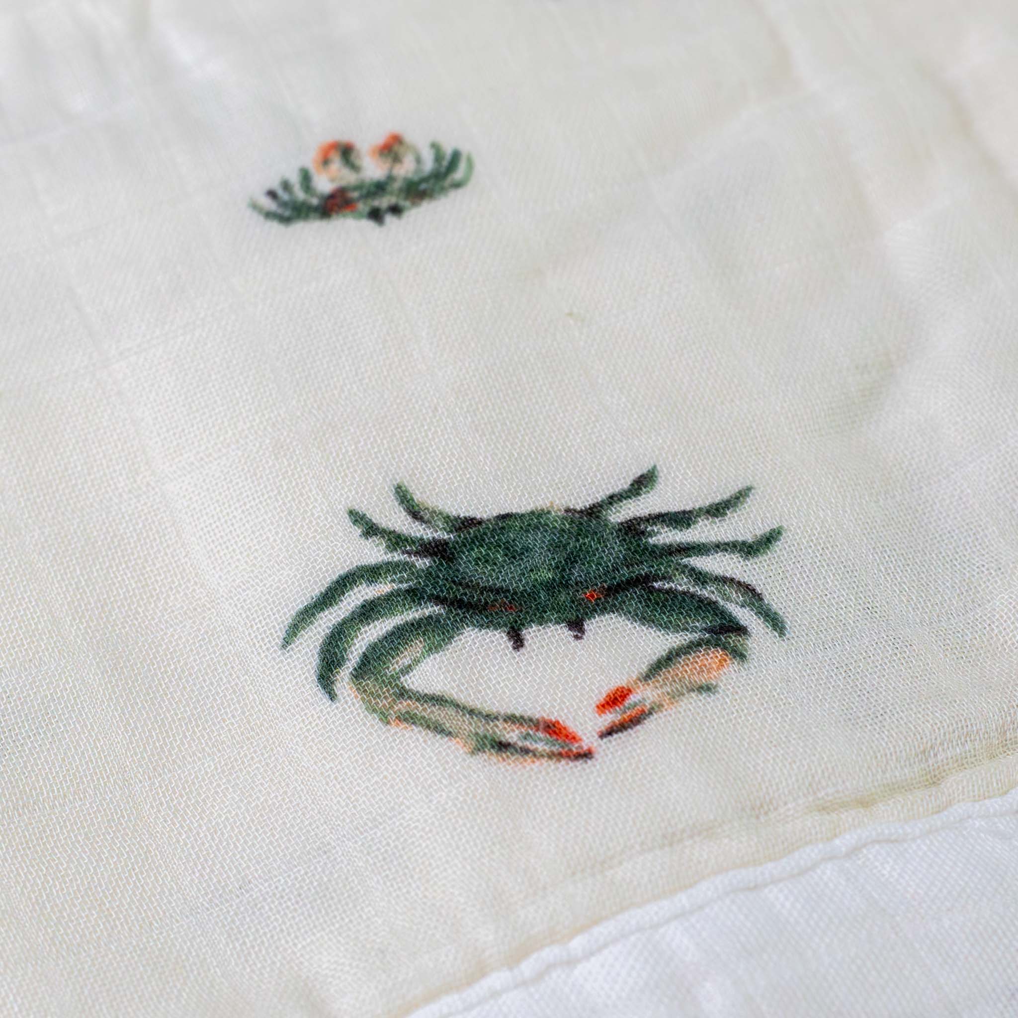 big-lovie-coastal-crab-green-and-coral-print-on-white-background-detai