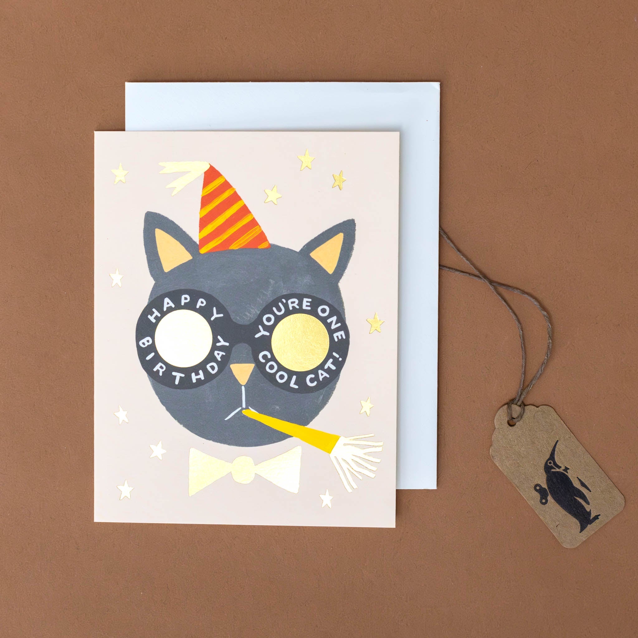 birthday-cat-greeting-card-your-one-cool-cat-with-birthday-hat-and-horn