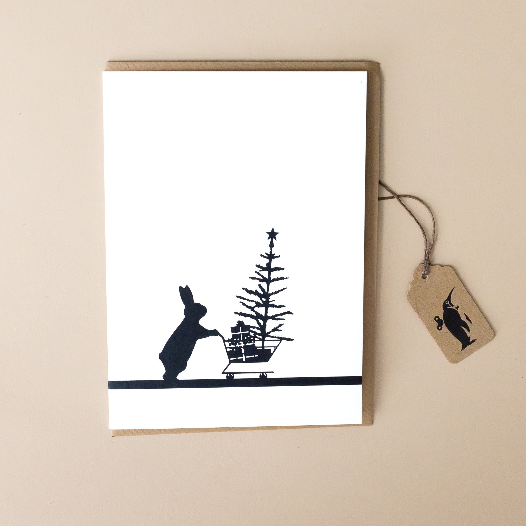 christmas-shopping-rabbit-greeting-card