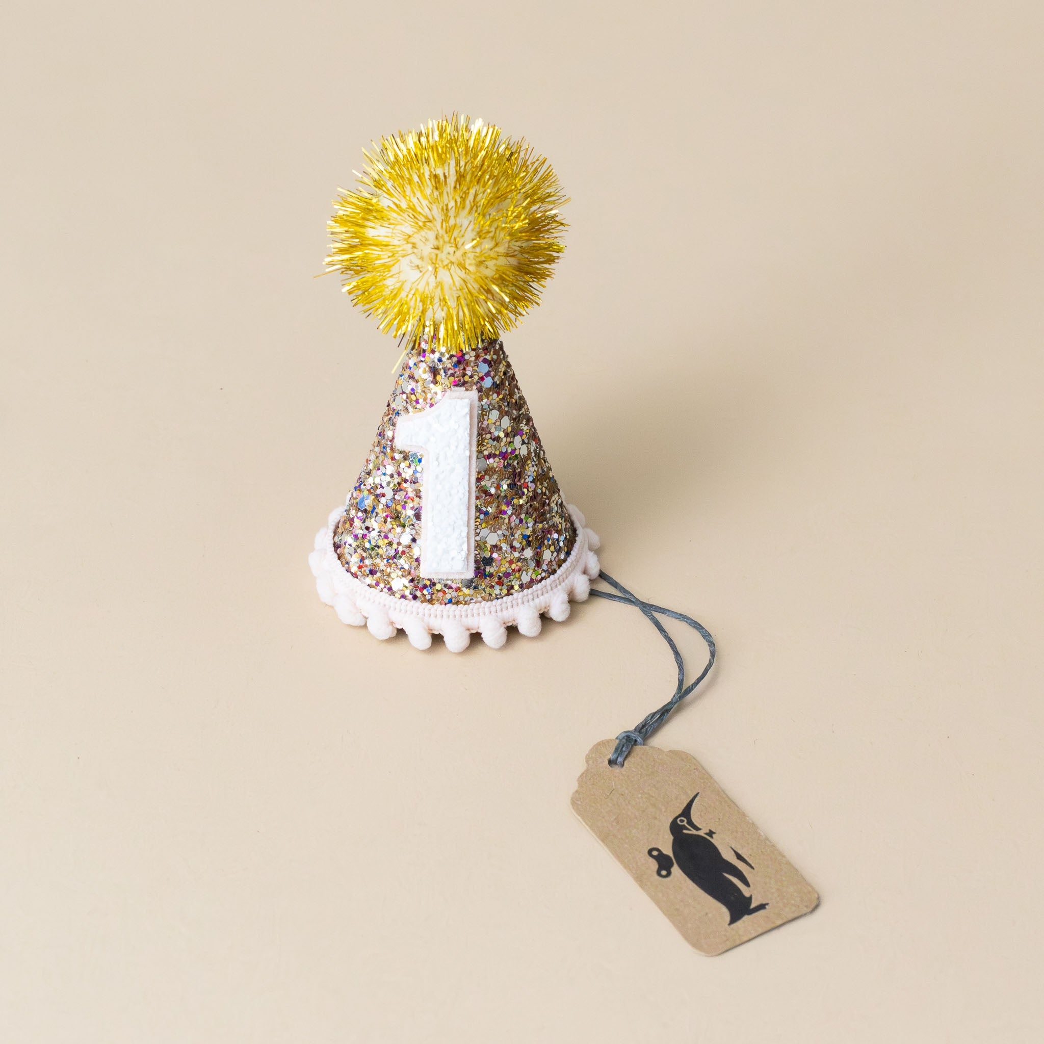 confetti-pom-party-hat-blush-and-gold