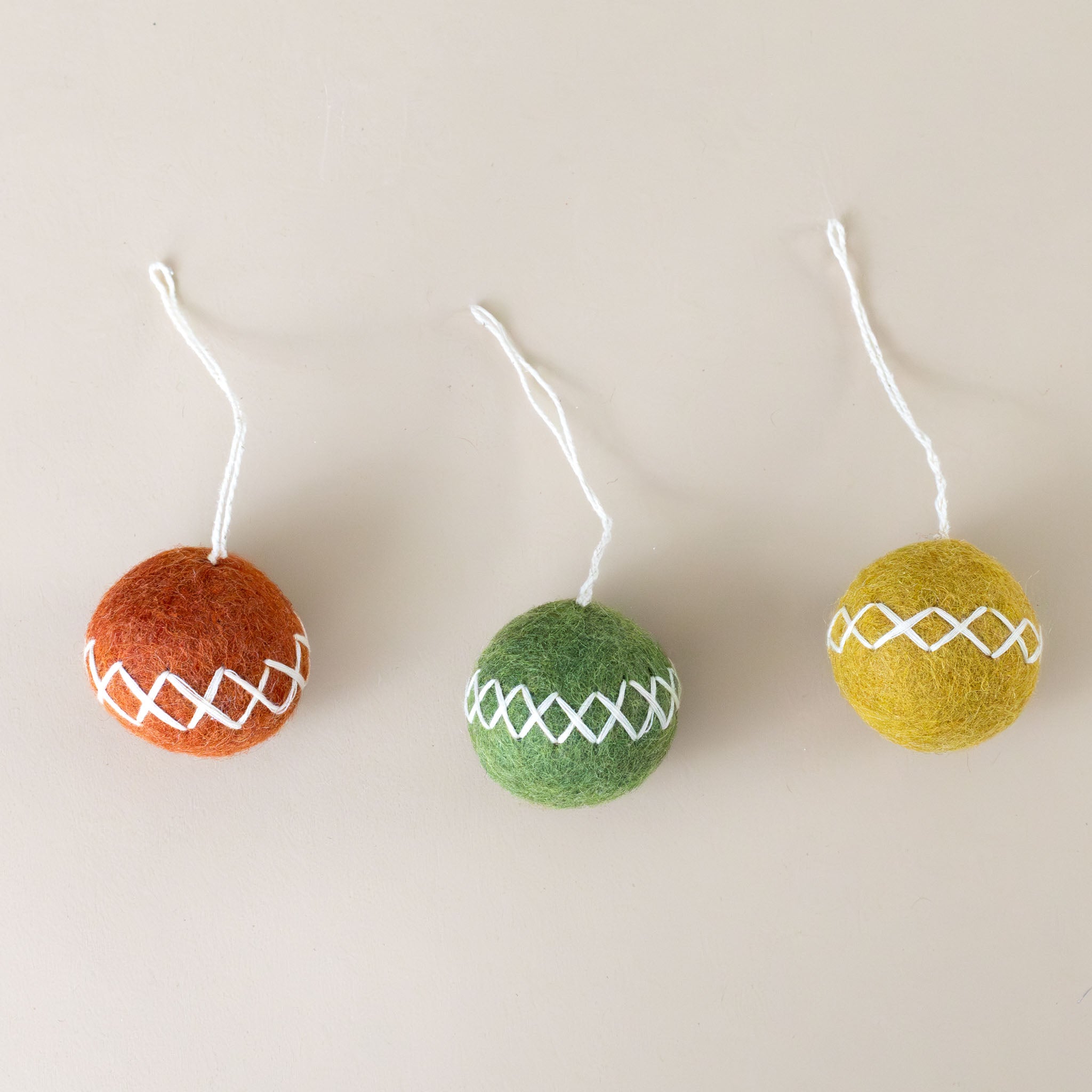 felt-embroidered-christmas-ball-ornament-trio-gold-forest-rust