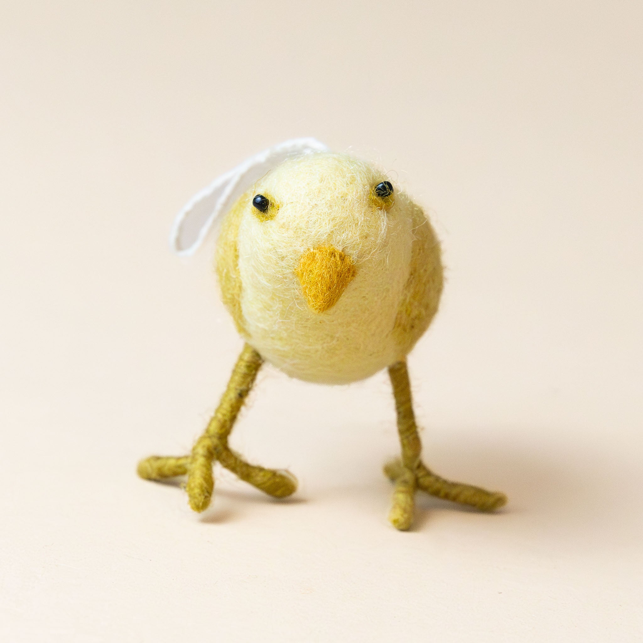 yellow-felted-chick-ornament-standing-front