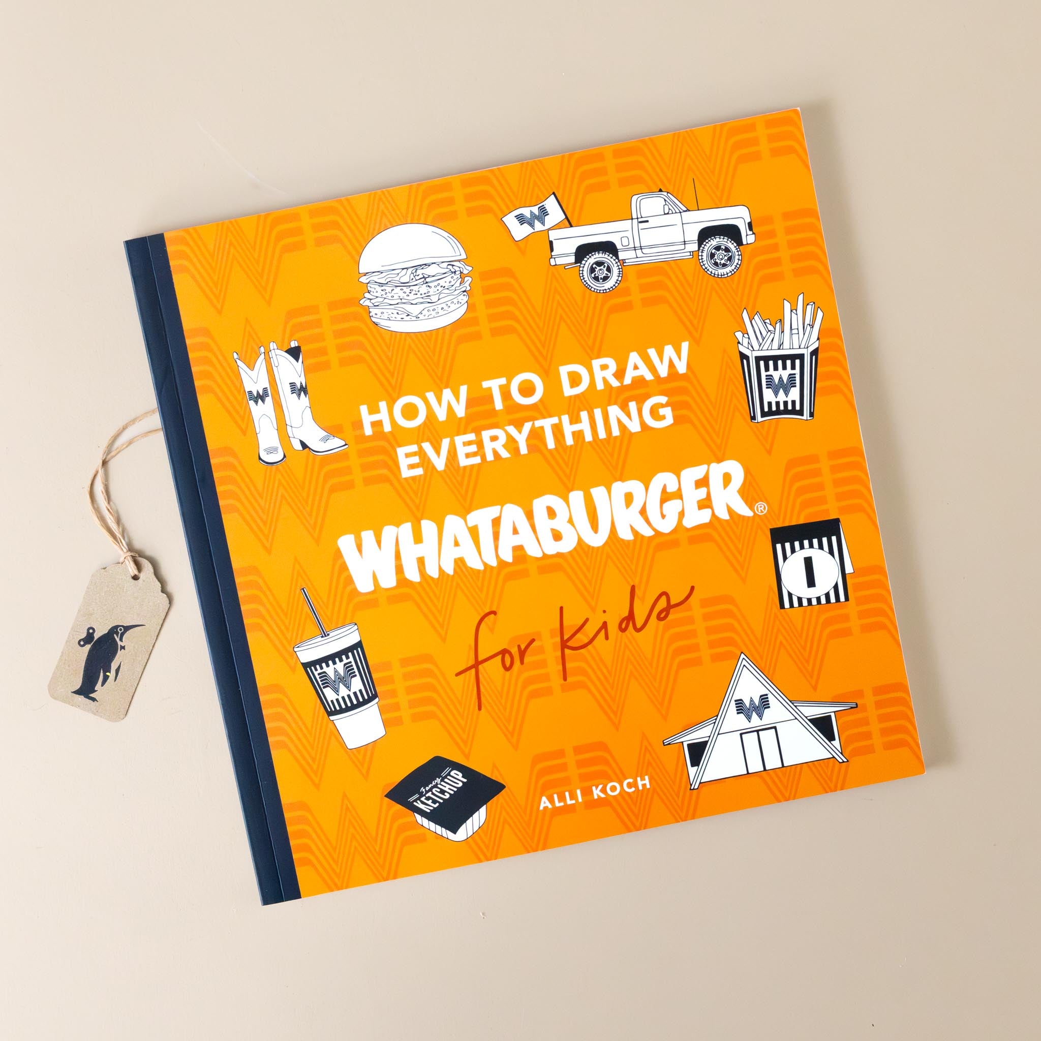 how-to-draw-everything-whataburger-for-kids-with-food-and-restaurants-on-orange-book-cover