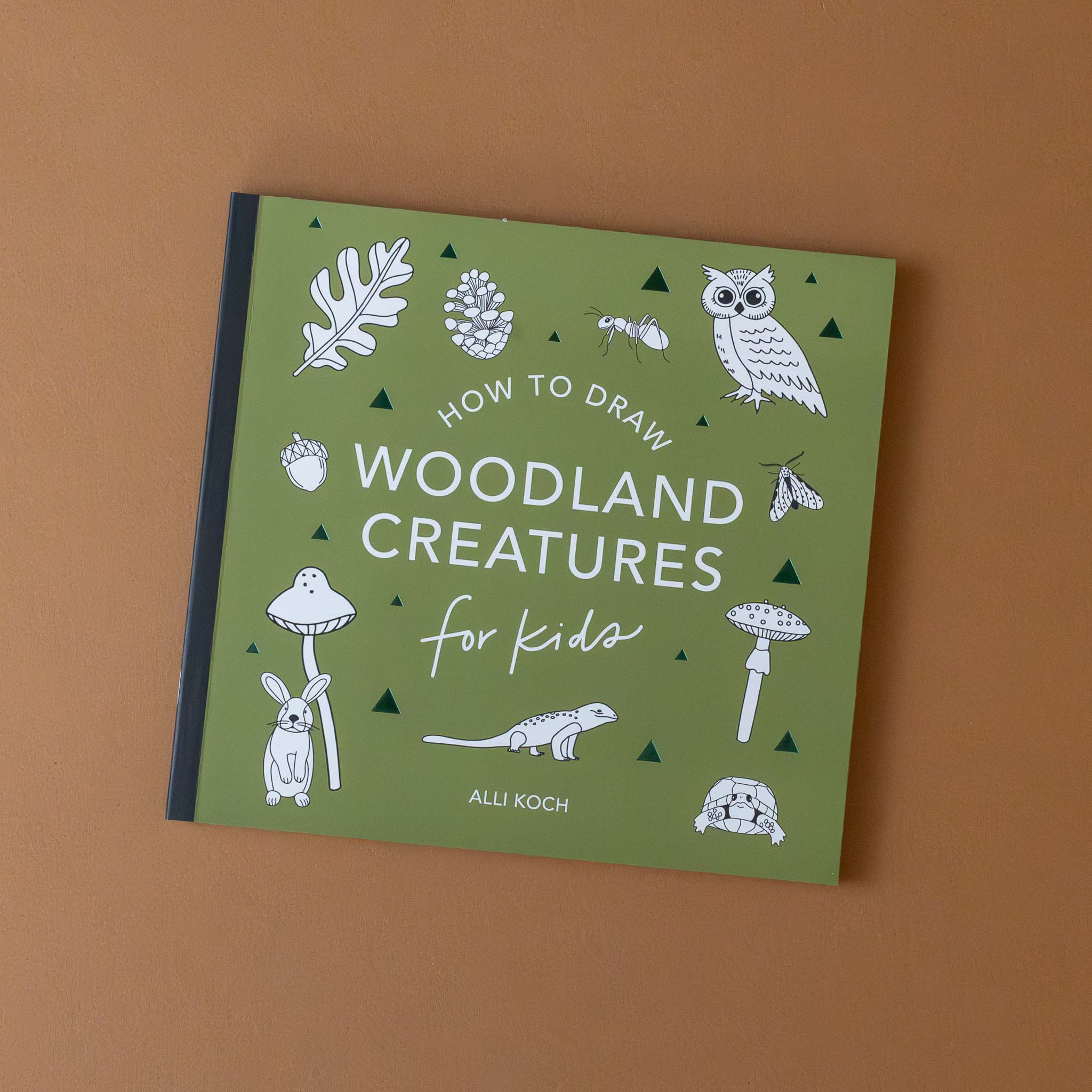 how-to-draw-mushrooms-and-woodland-creatures-for-kids-book-green-cover