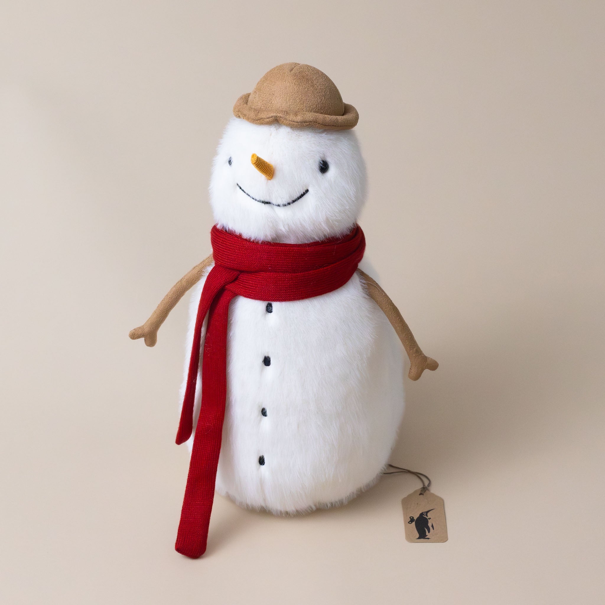 jesse-snowman-stuffed-toy-with-red-scarf-carrot-nose-black-buttons-and-brown-hat