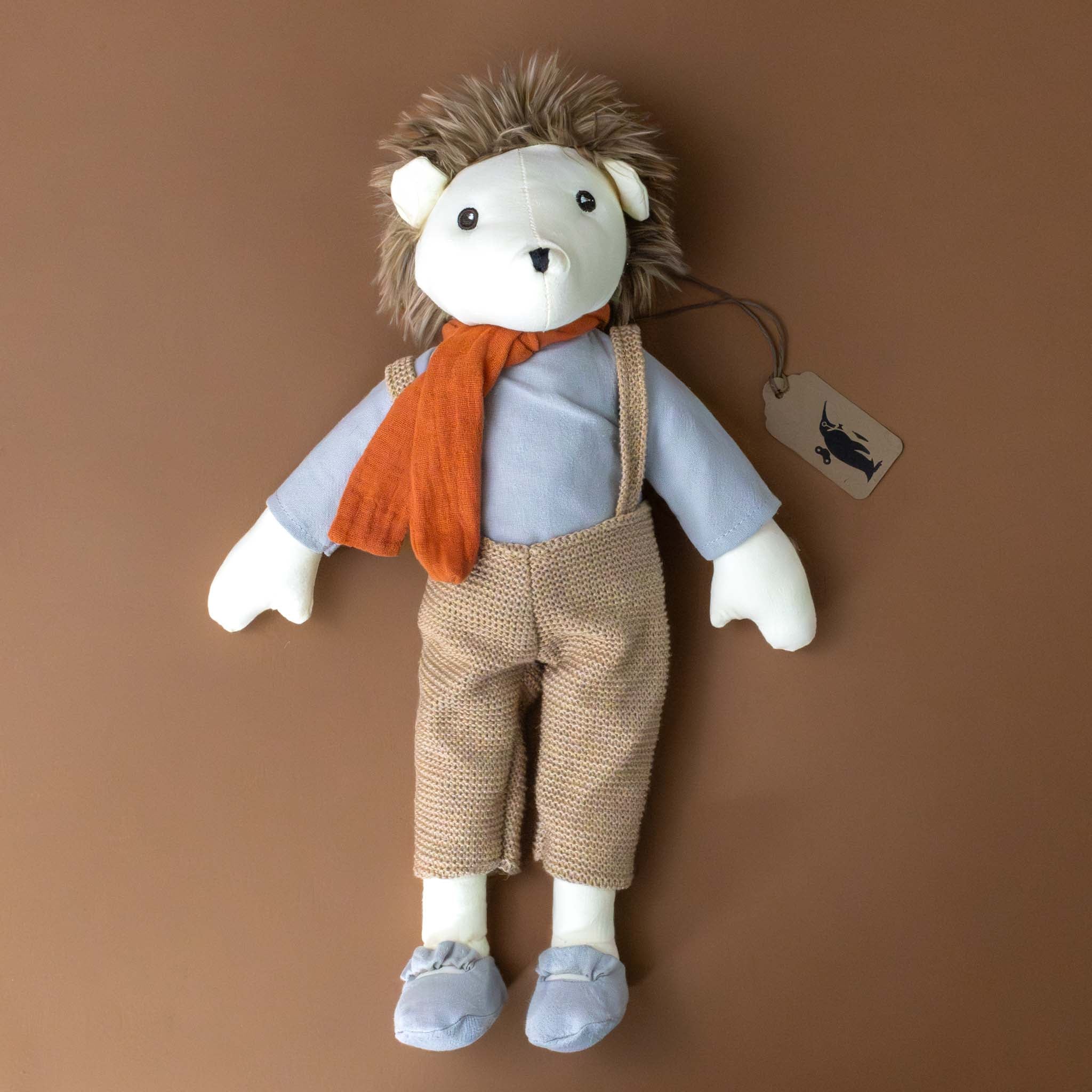 lucien-the-hedgehog-stuffed-animal-with-shirt-pants-shoes-and-scarf