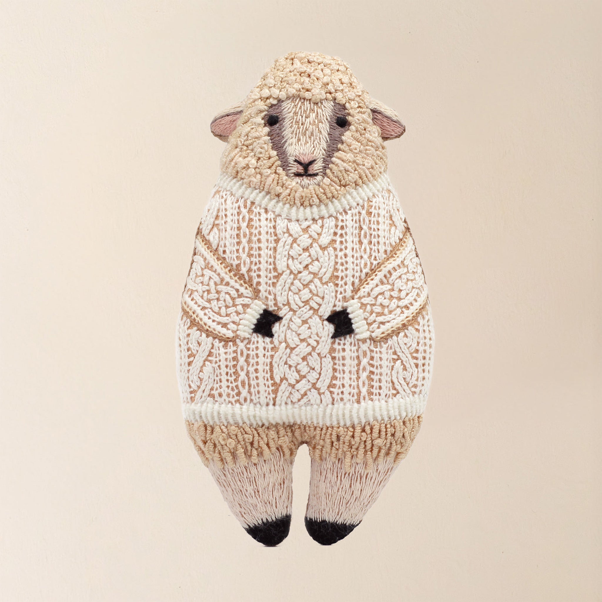 make-your-own-embroidered-animal-kit-sheep-finished-plushie-in-a-cable-knit-sweater