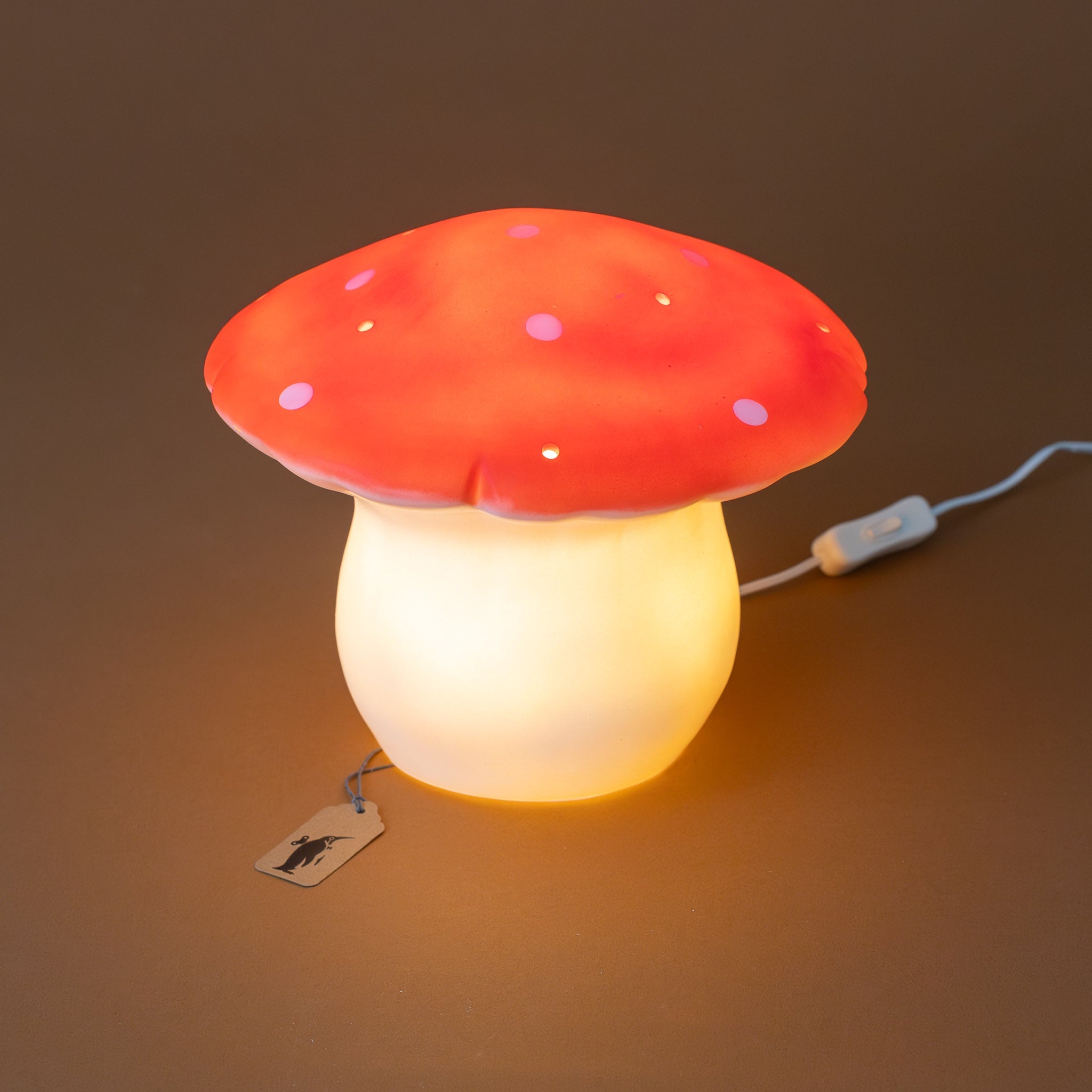 Mushroom Lamp | Red - Medium