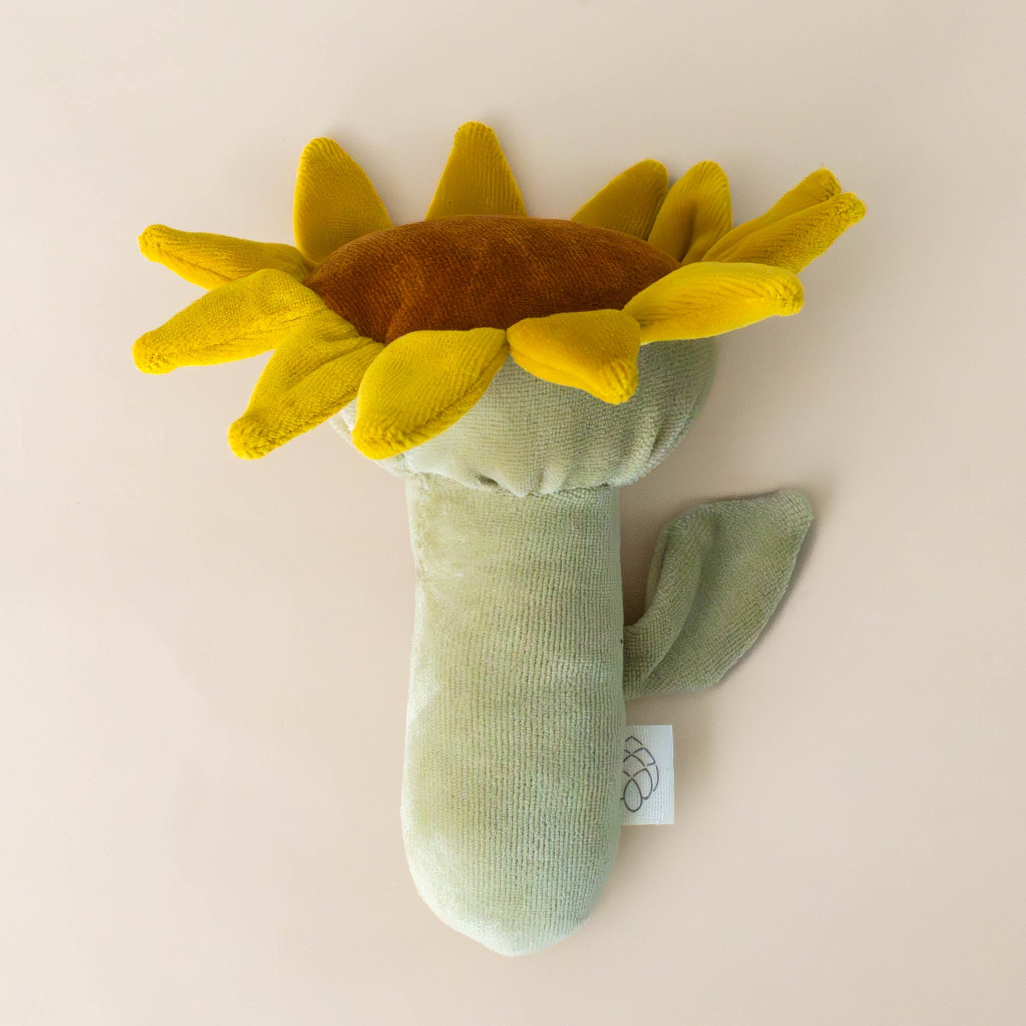 organic-cotton-yellow-sunflower-rattle-side