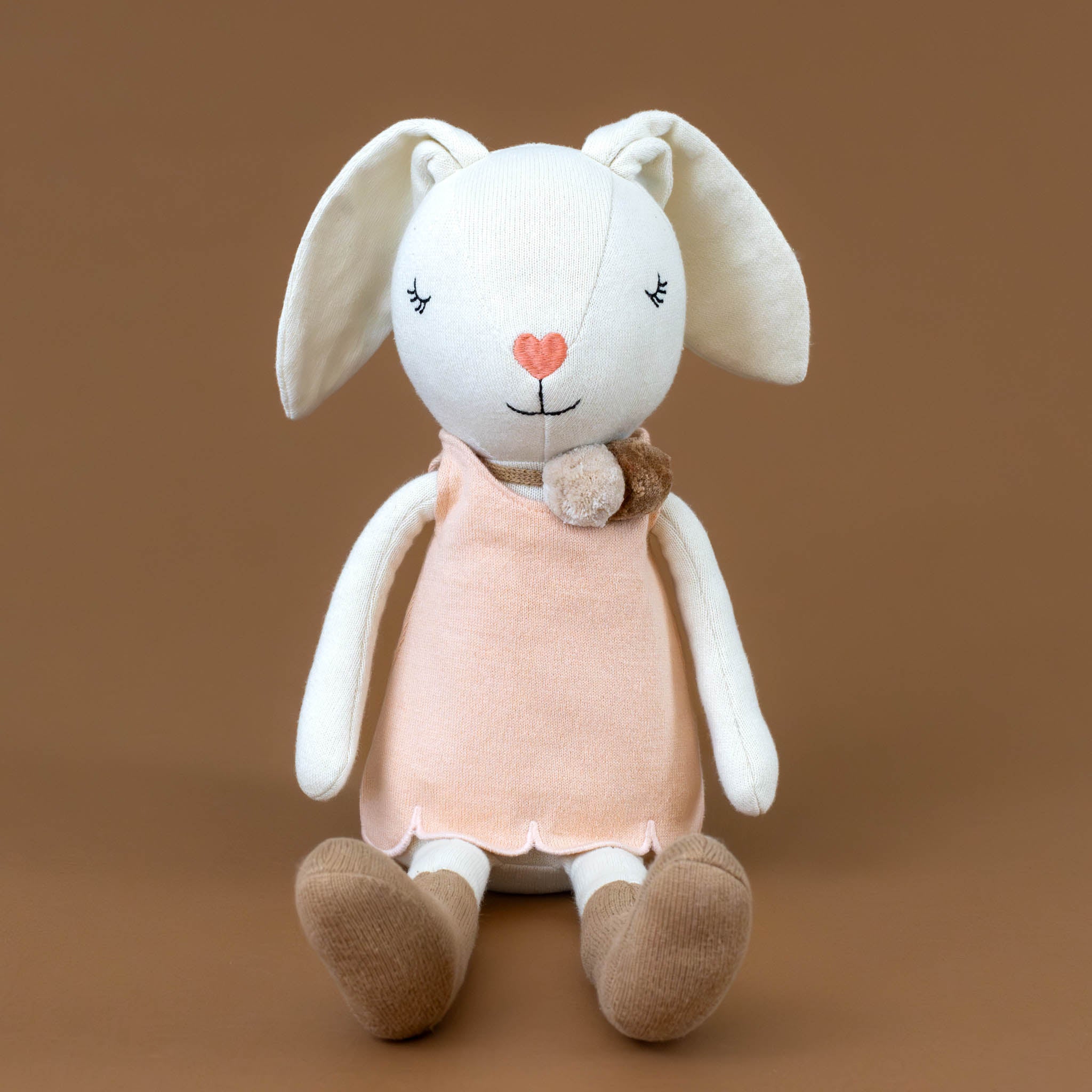 organic-knit-woodland-pal--charlotte-bunny-with-pink-scallop-dress