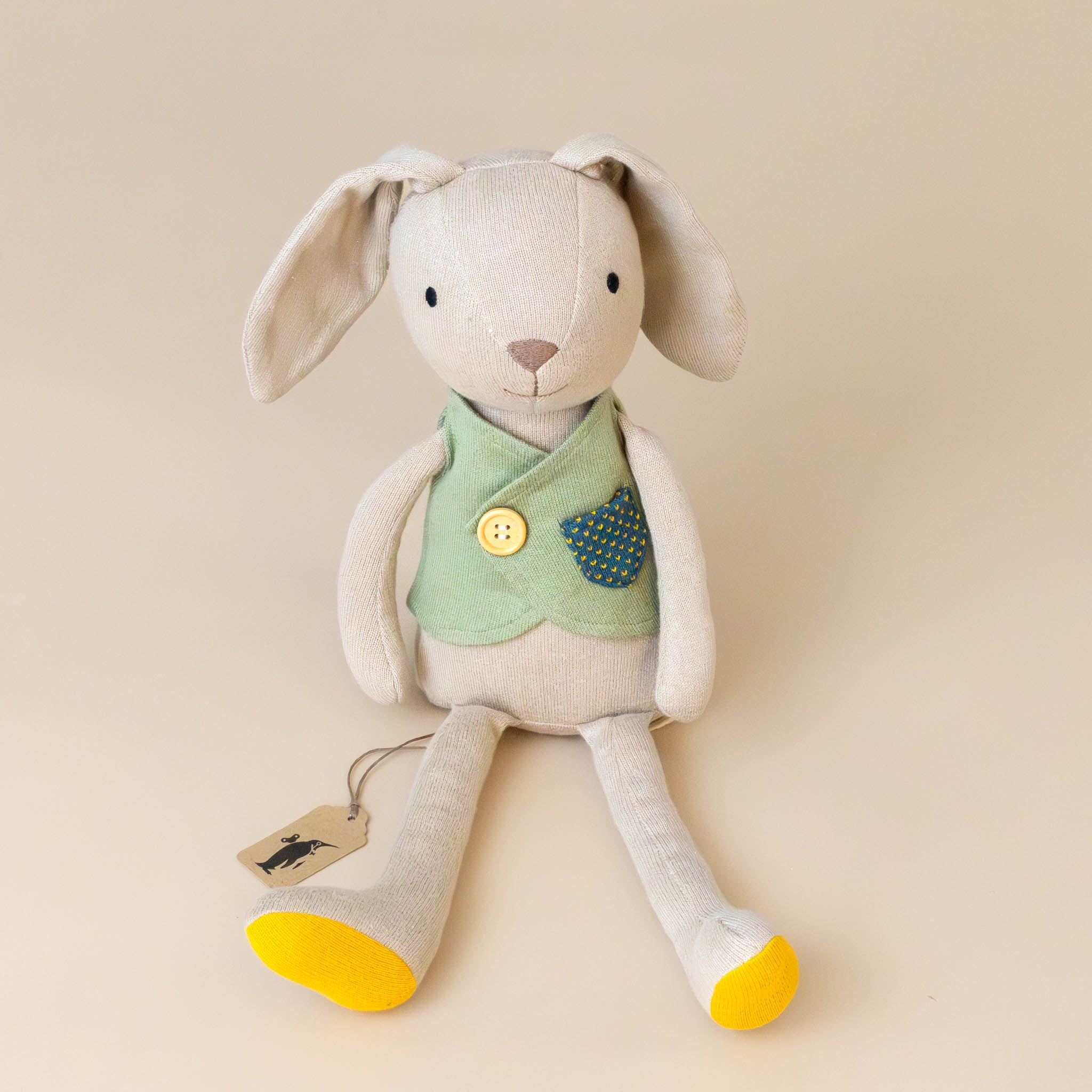 organic-knit-woodland-pal-luca-bunny-with-green-vest-stuffed-animal