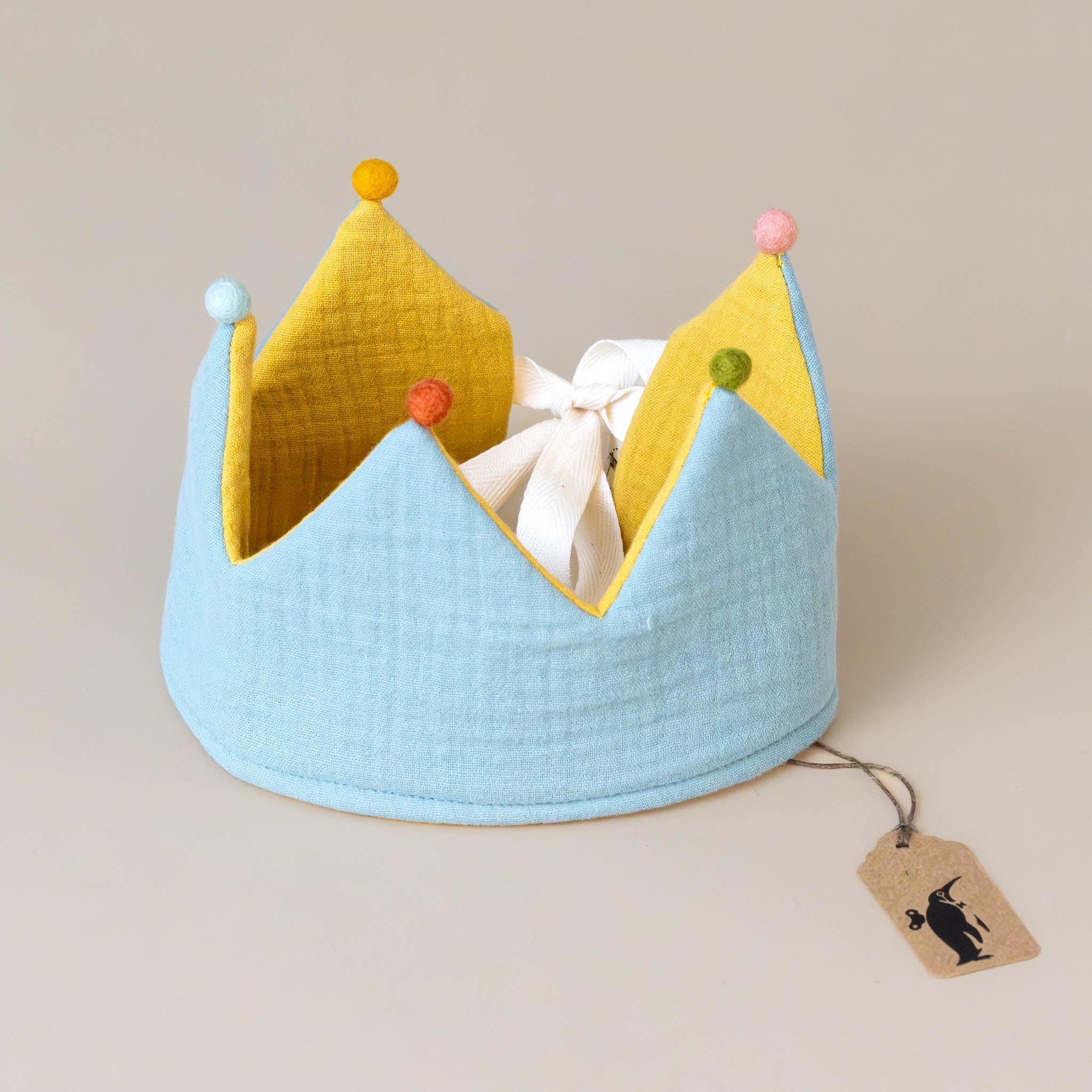 reversible-organic-cotton-muslin-party-crown-ocean-and-ochre