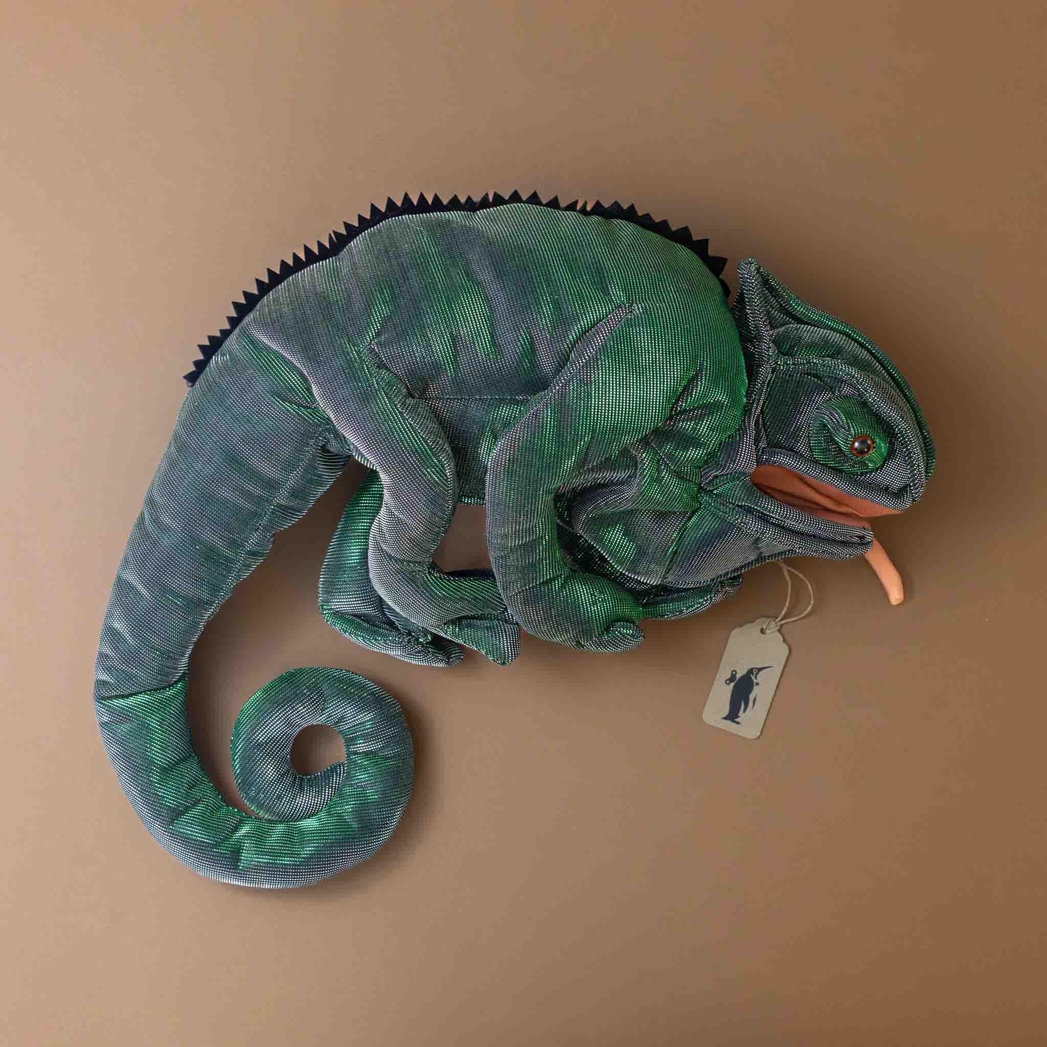 shimmering-green-chameleon-hand-puppet