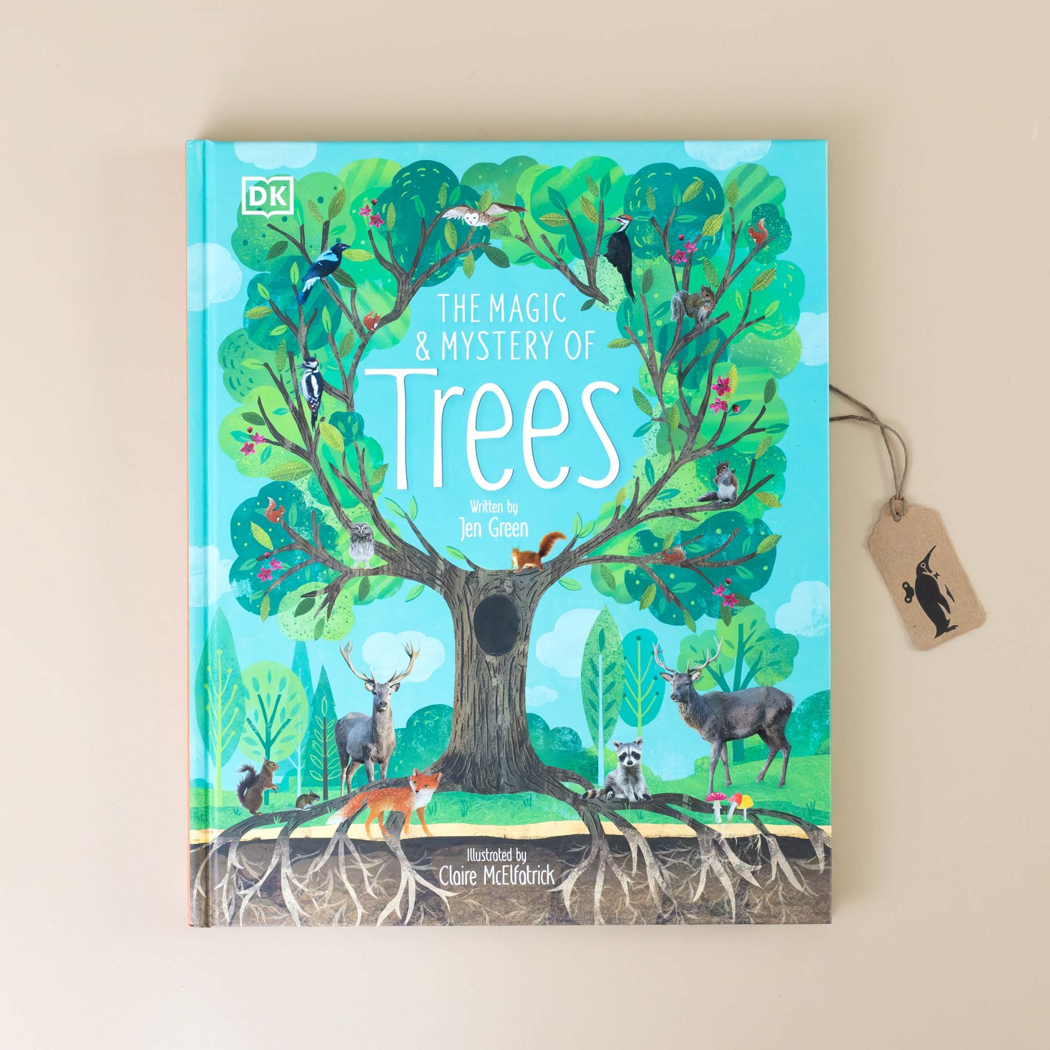 the-magic-and-mystery-of-trees-book-cover-with-large-tree-surrounded-by-animals