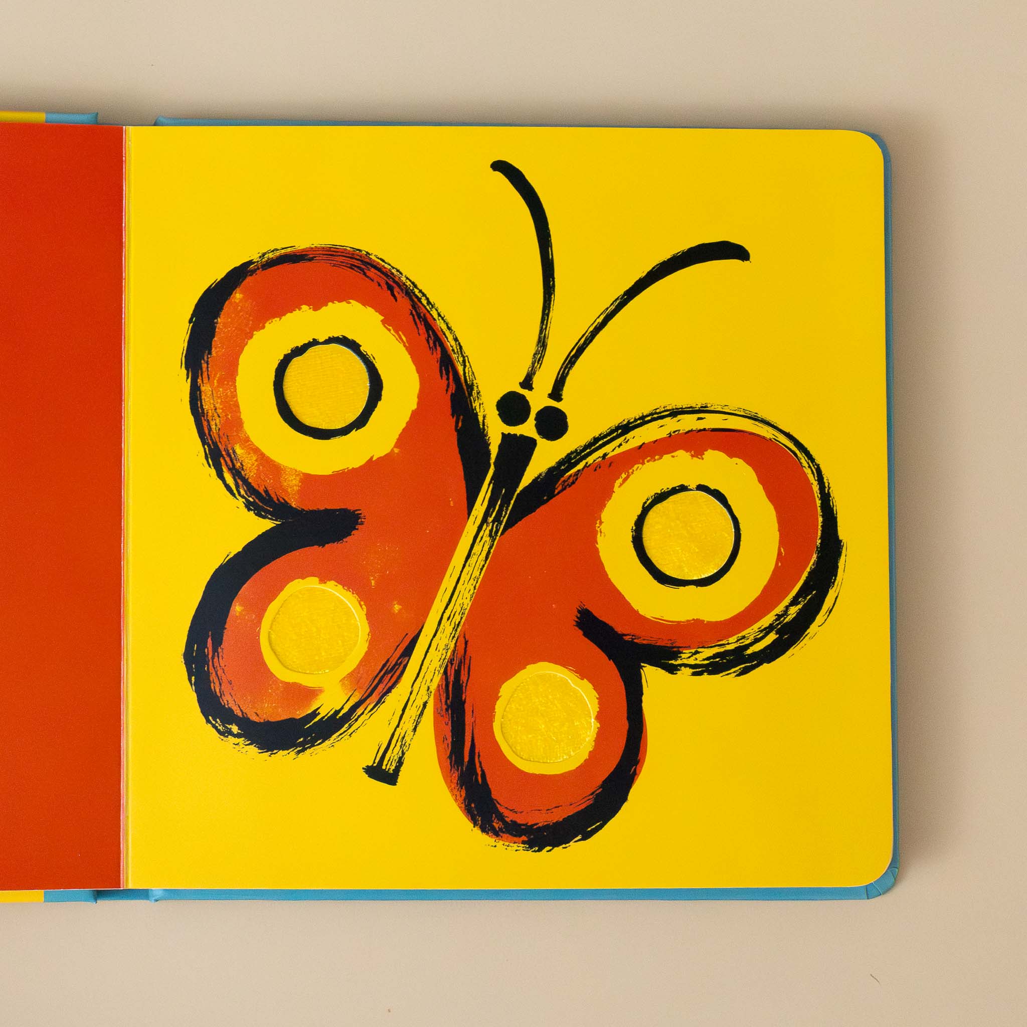 yellow-page-with-red-butterfly