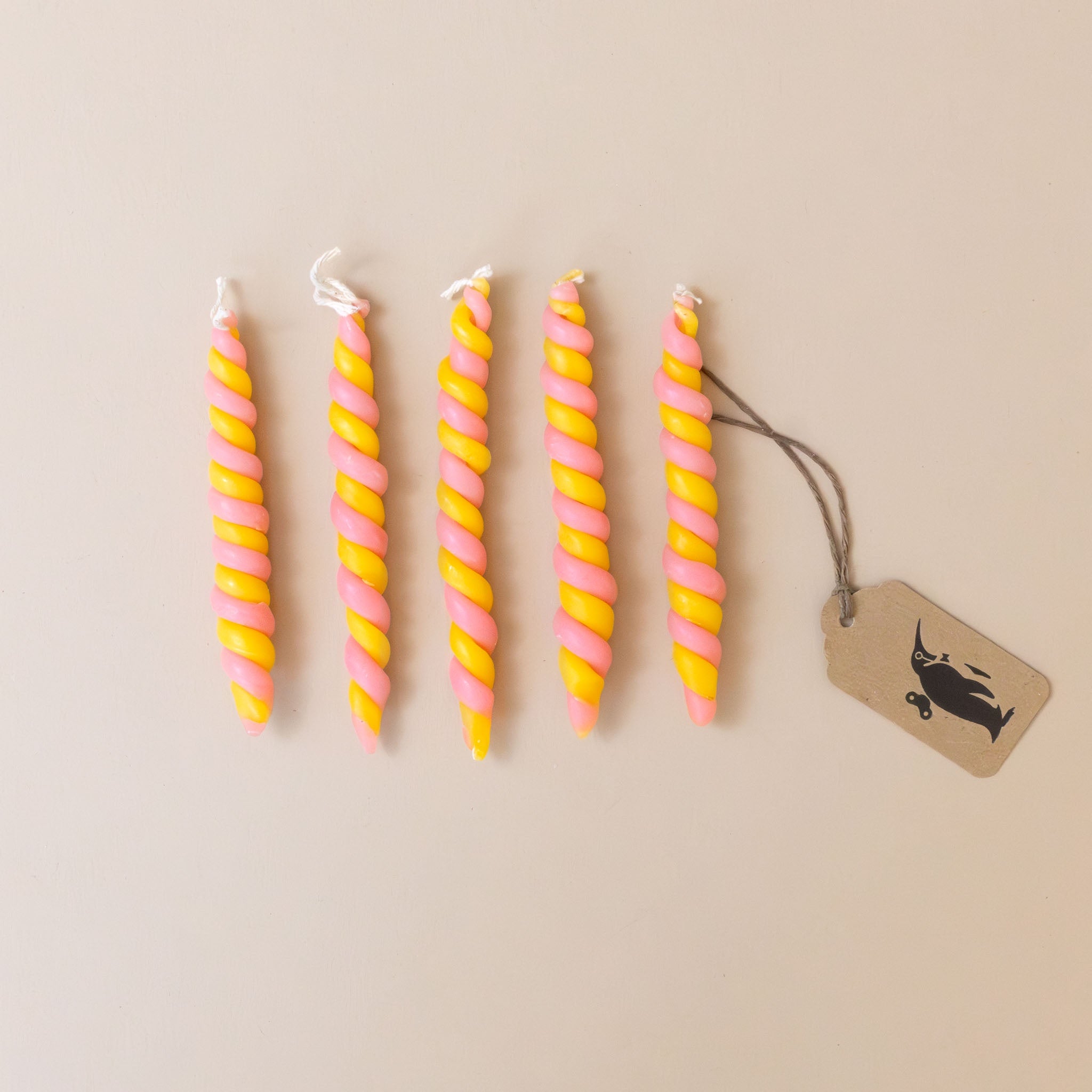 twisted-beeswax-candle-set-orange-and-pink-of-five-candles