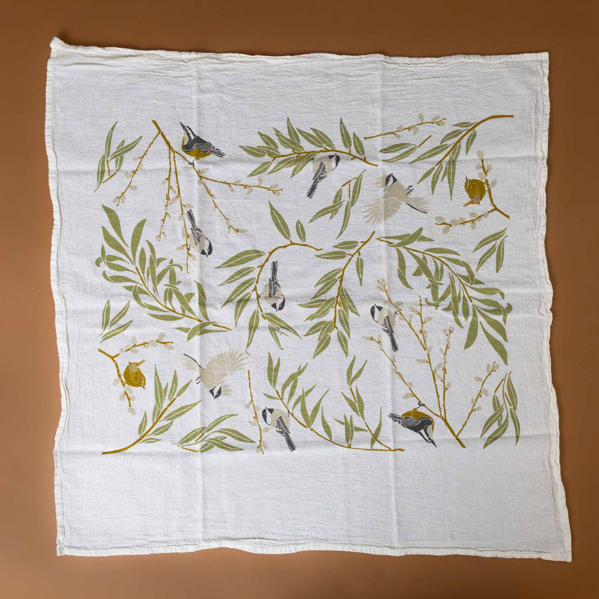 willow-thicket-kitchen-towel-with-wrens-and-willow-leaves-and-pussy-willows