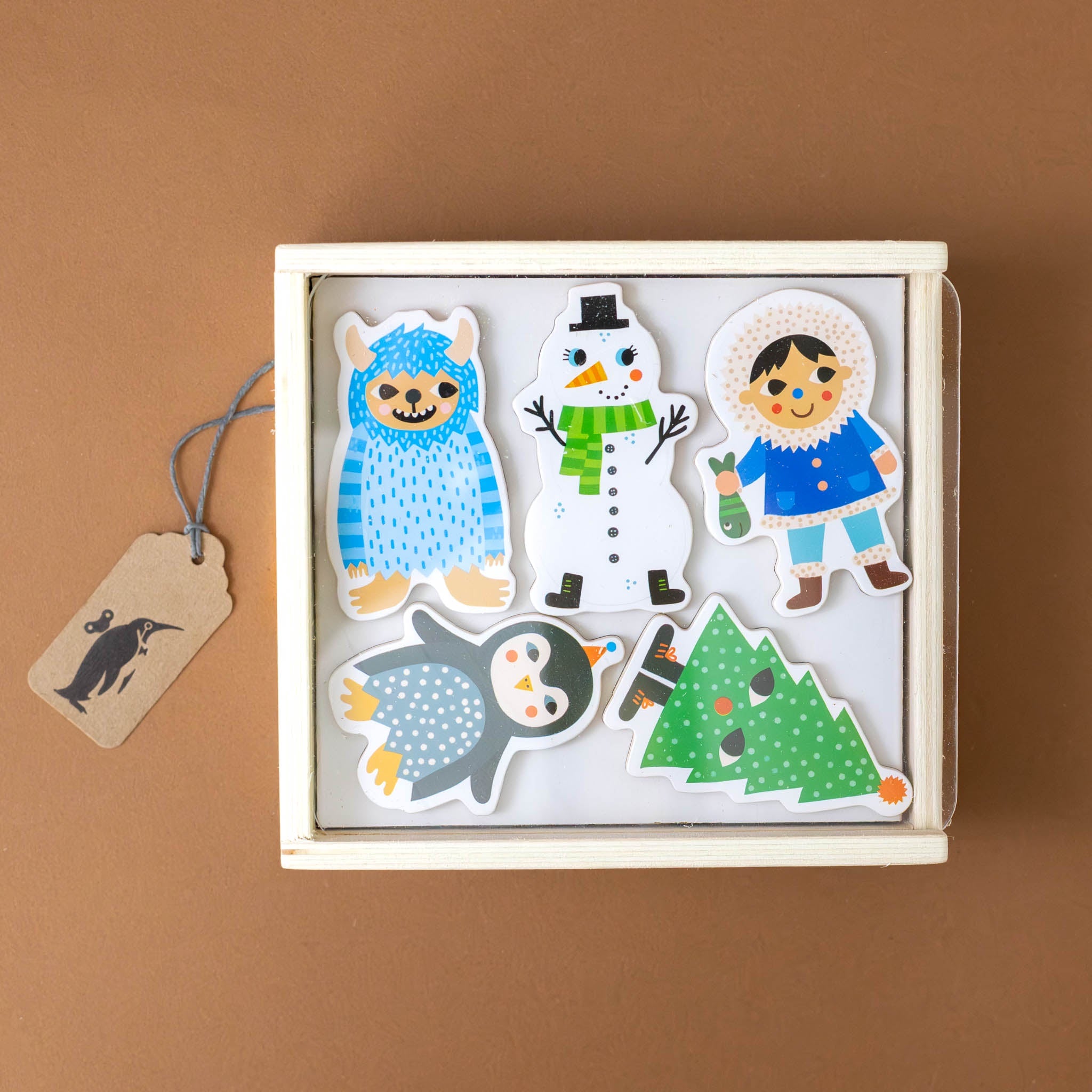 wooden-magnet-set-iceland-tree-person-penguin-snowman-yeti