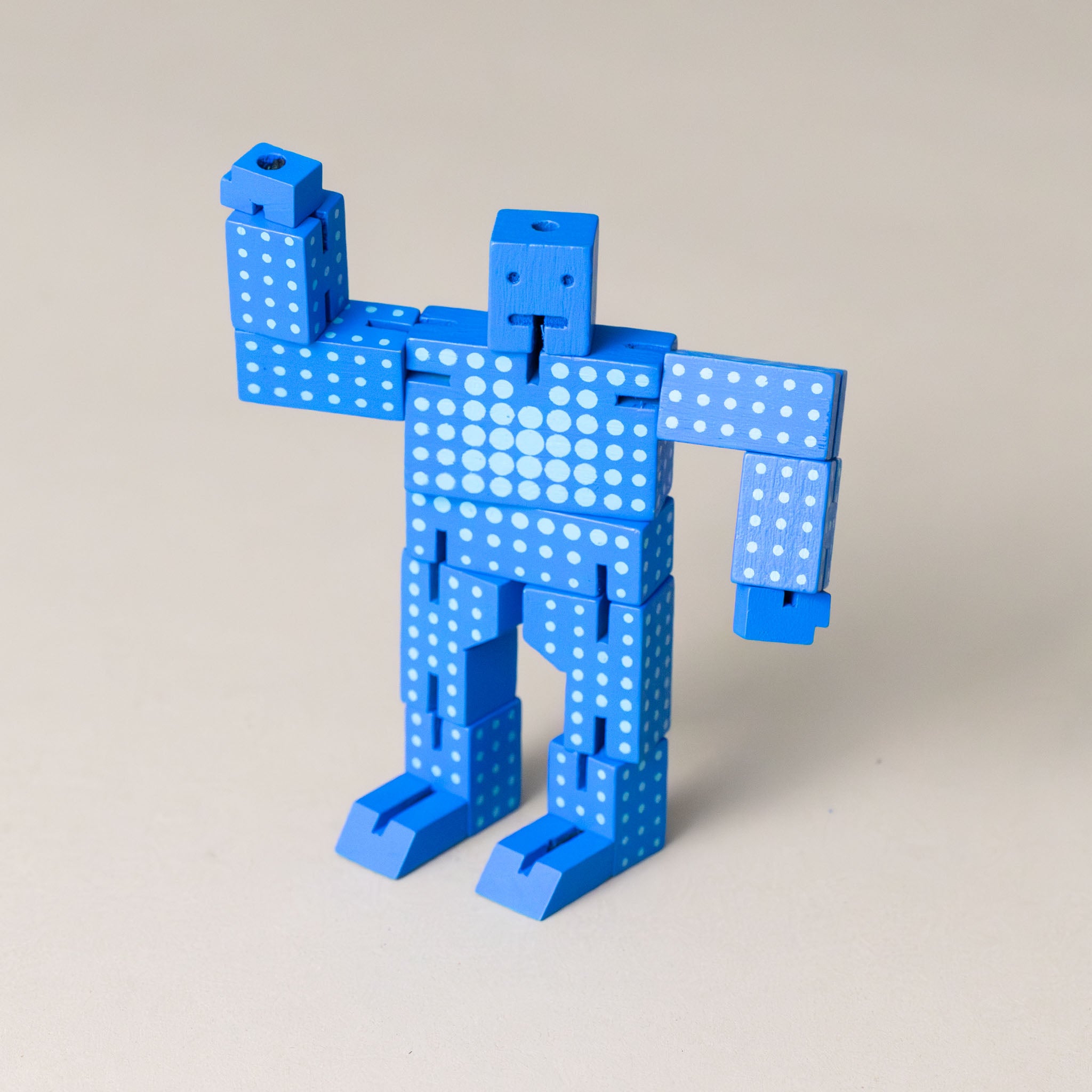 wooden-micro-cubebot-blue-dot-standing