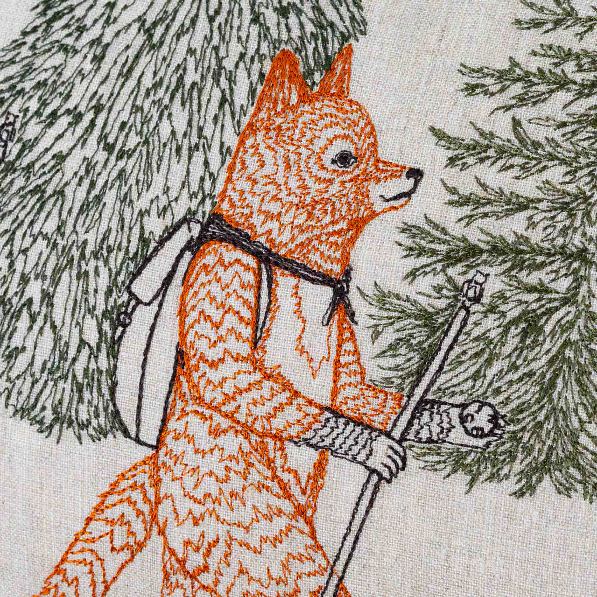 fox-hiker-in-woods