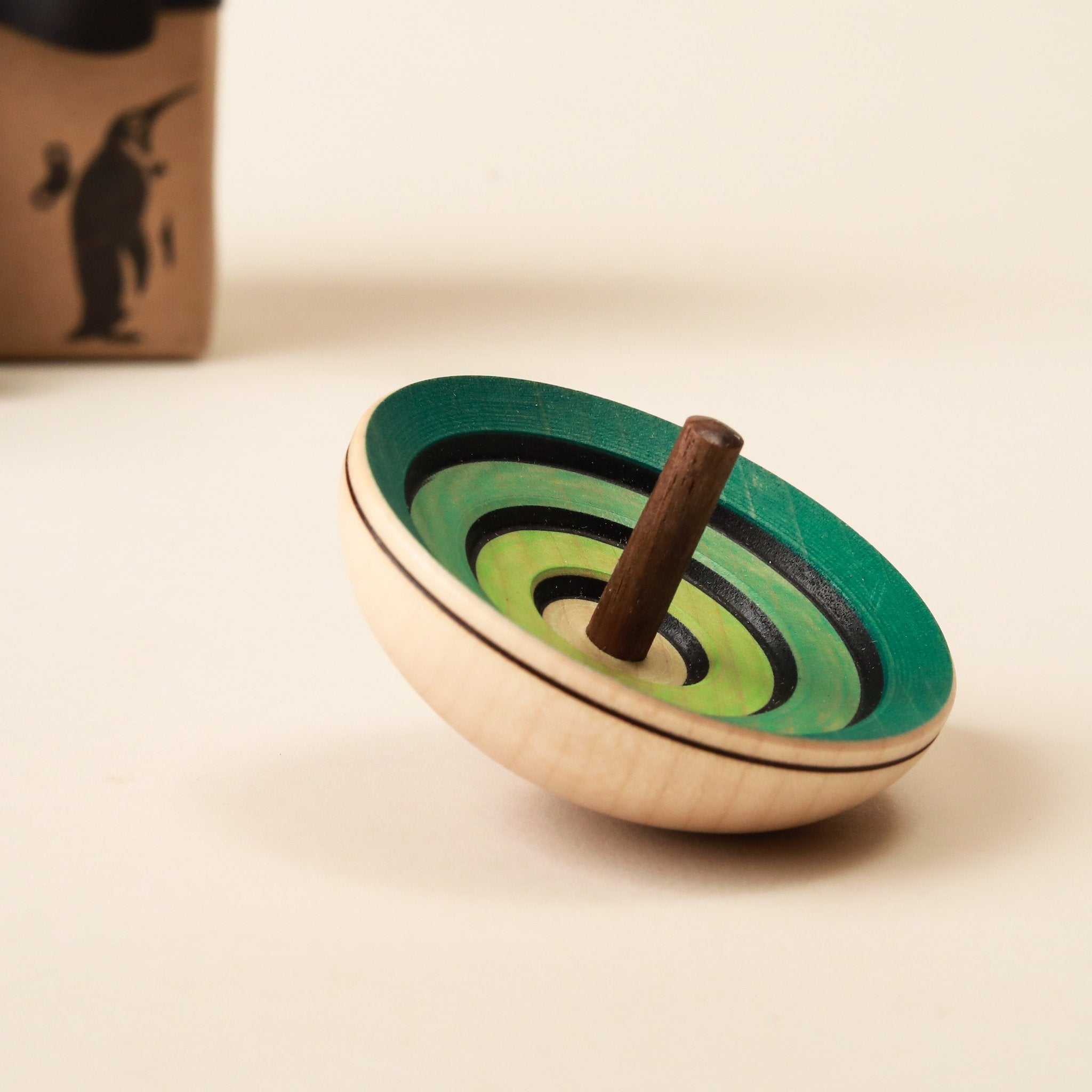 Ufo Wooden Spinning Top | Flora - Spinning Tops/Yo-Yos - pucciManuli