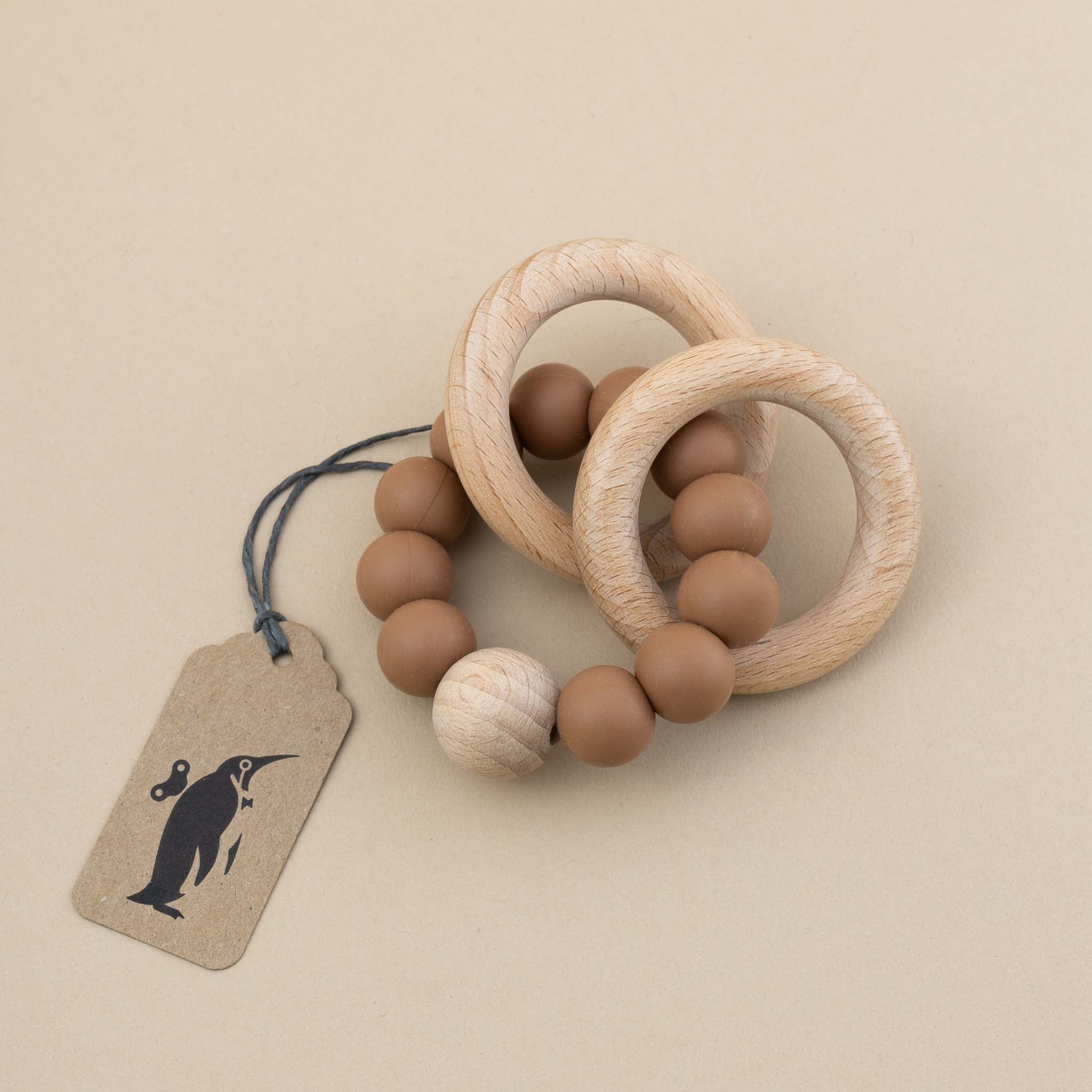 Beechwood Teether Ring Set | Cinnamon