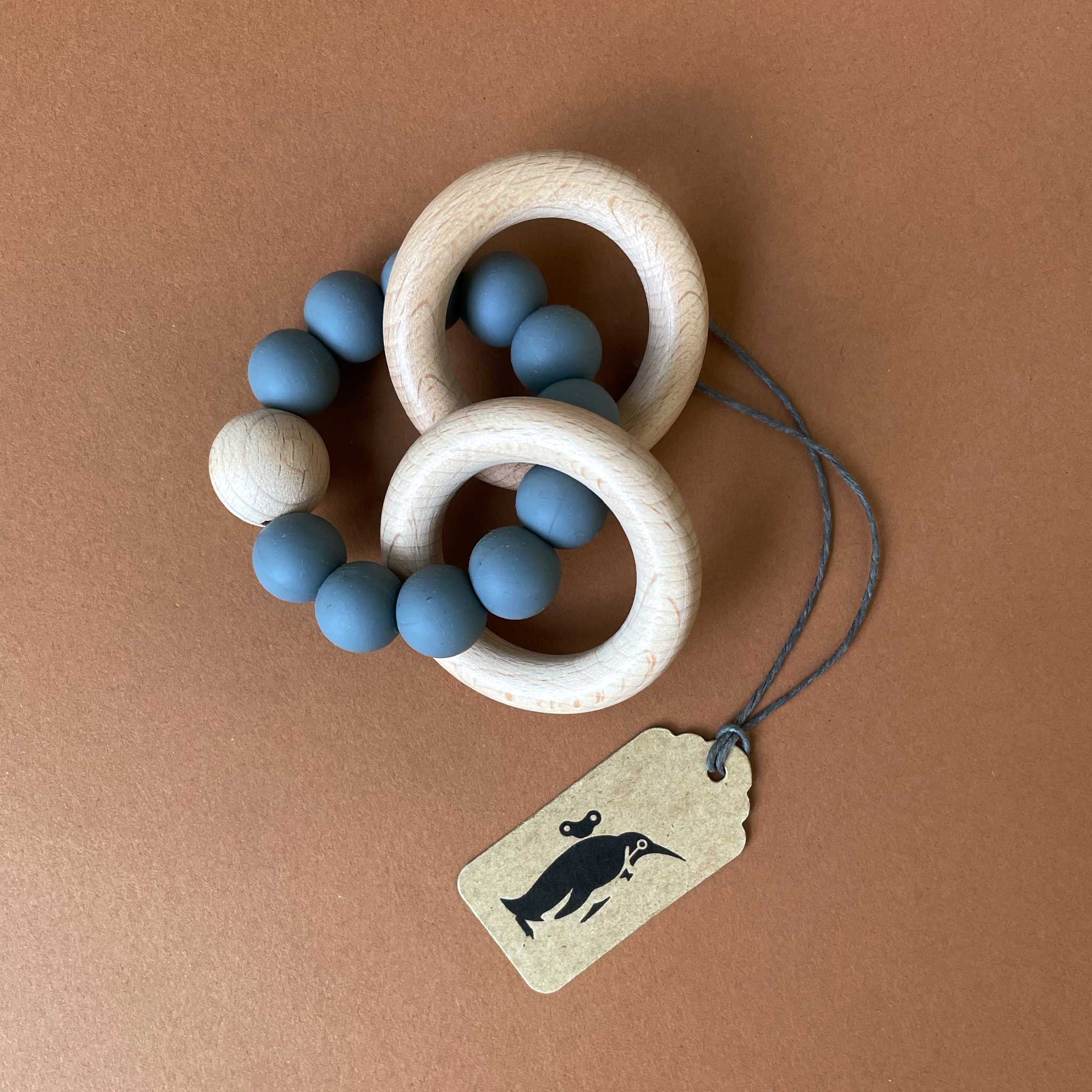 Beechwood Teether Ring Set | Storm Grey - Baby (Rattles) - pucciManuli