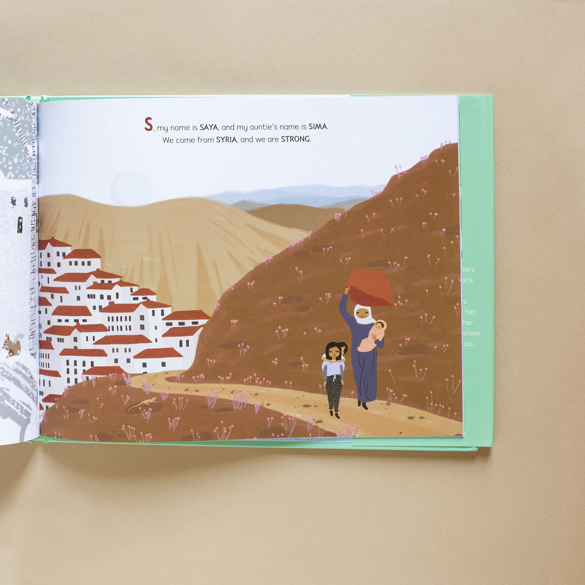 interior-page-illustrated-with-Saya-walking-through-her-village-Sima