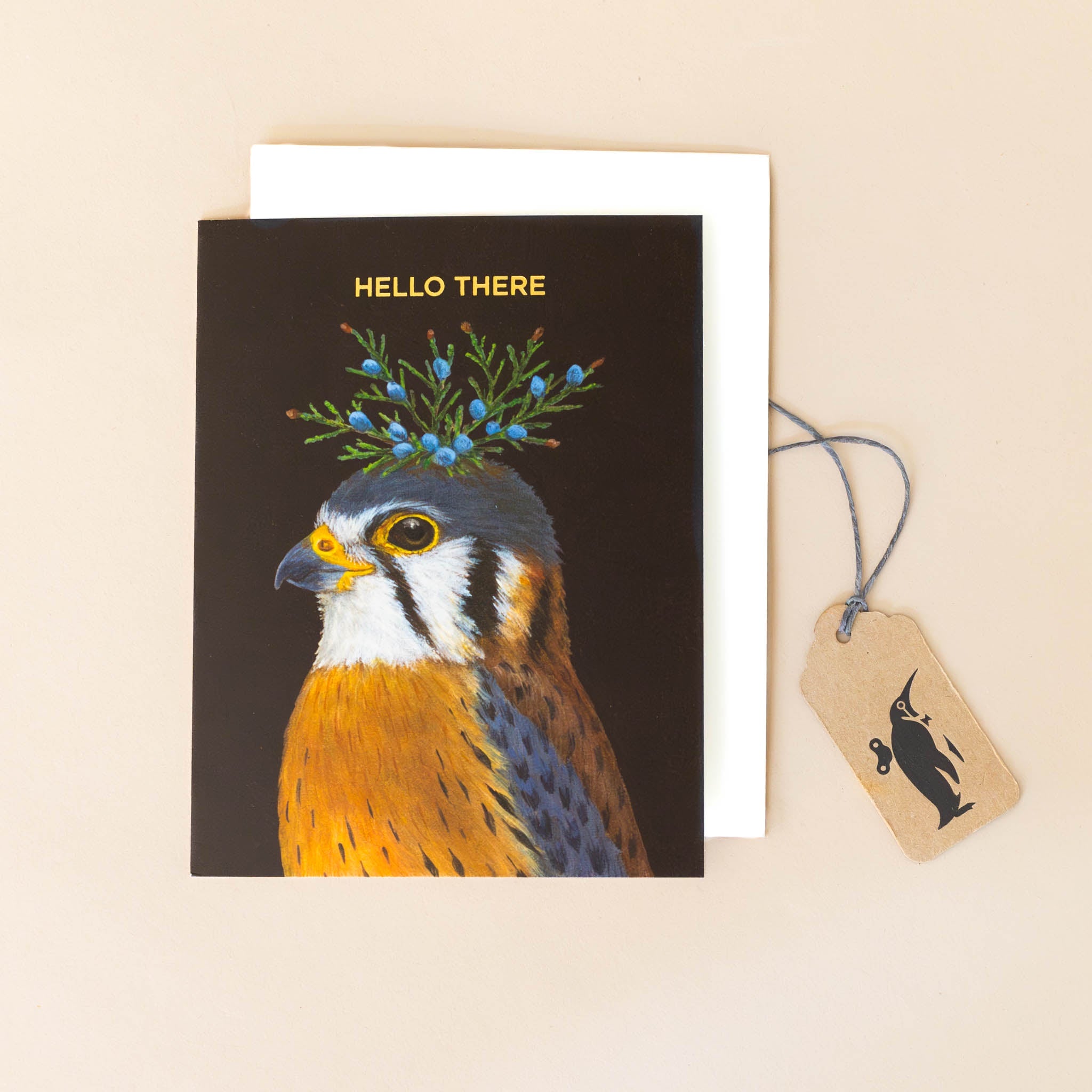 Hello There Kestrel Greeting Card