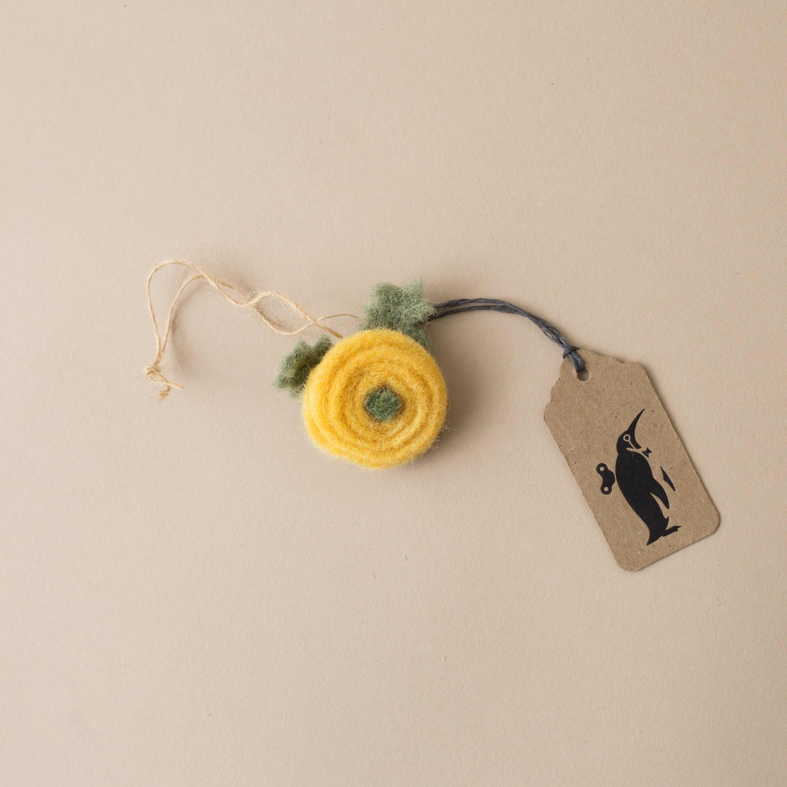 little-felt-flower-topper-yellow-rose-with-twine-haning-loop