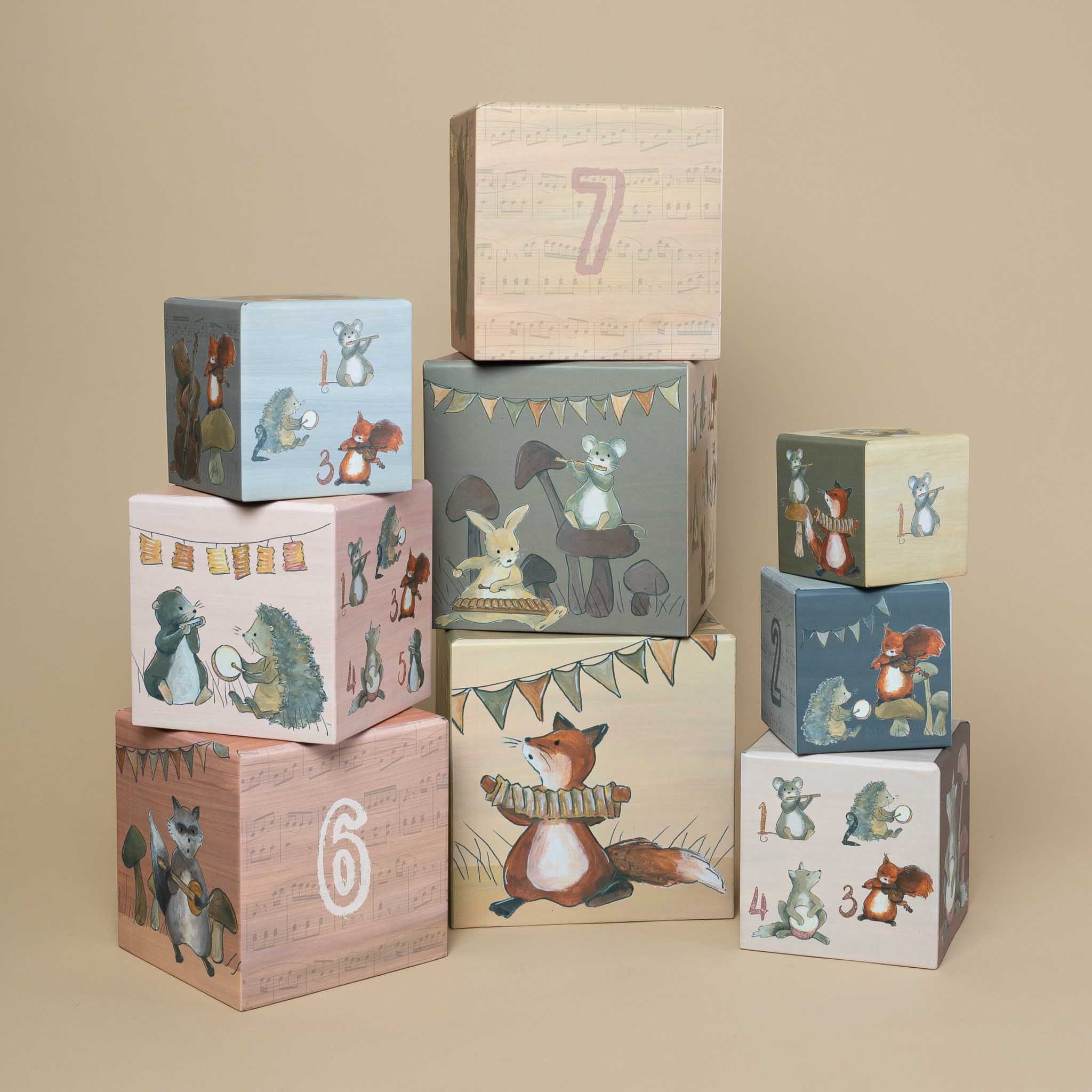 set-of-nine-woodland-musician-nesting-blocks