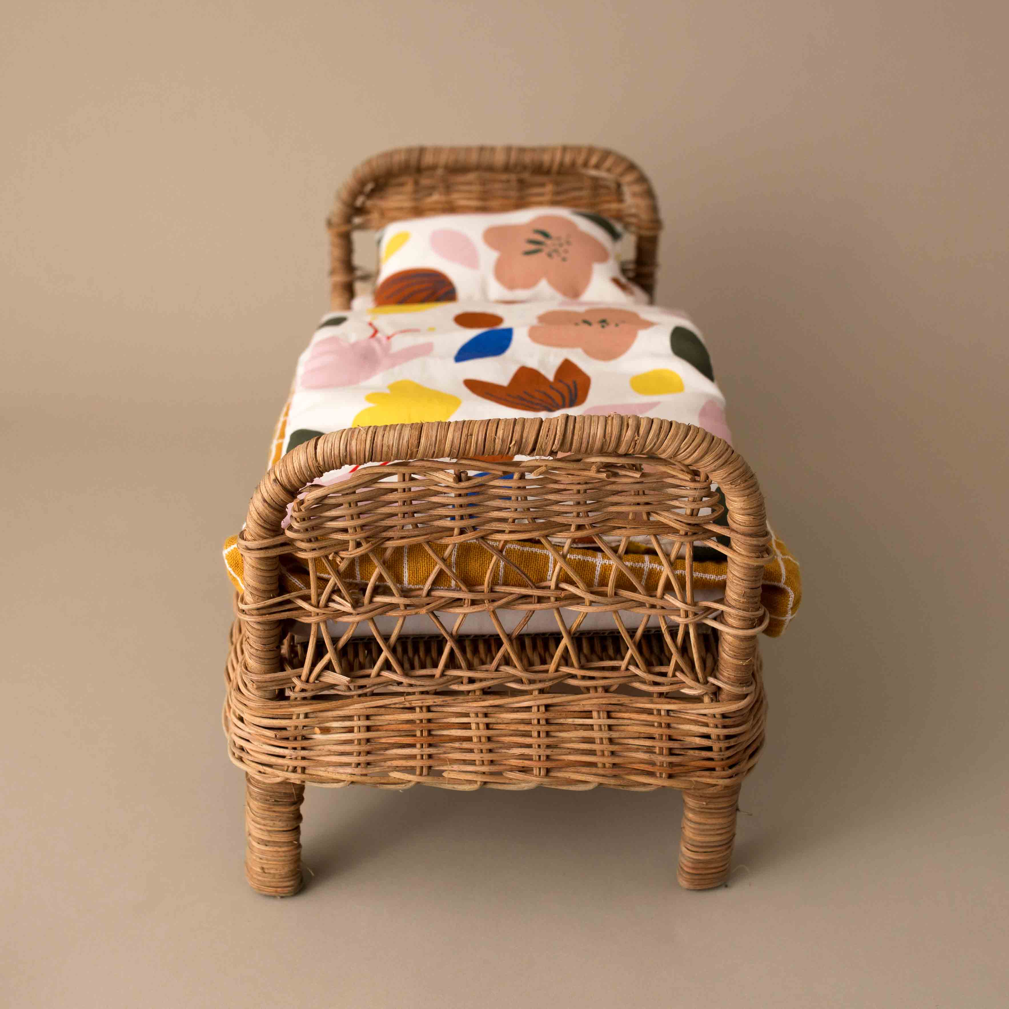 Rattan Doll Bed Set - Dolls & Doll Accessories - pucciManuli