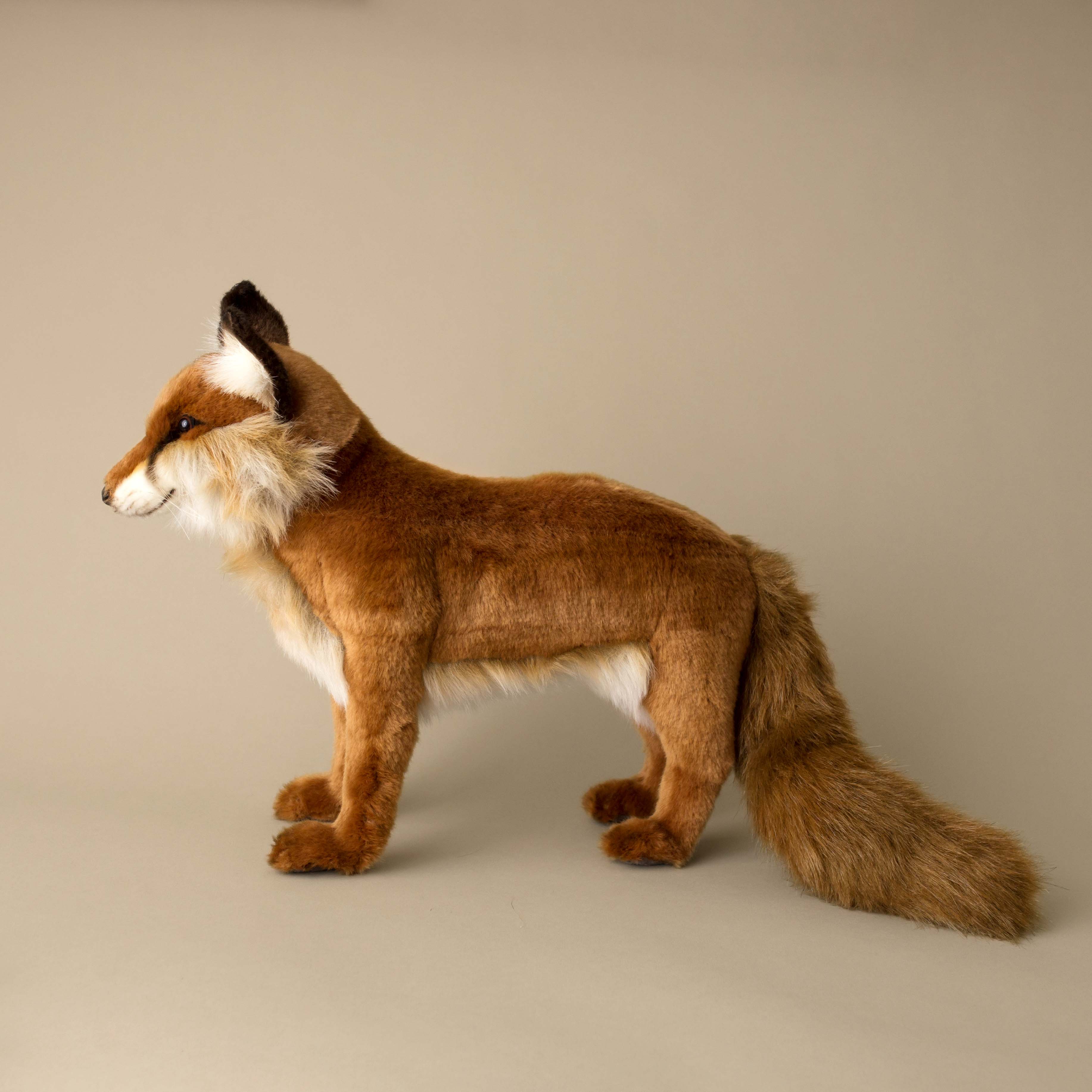 side-view-of-realistic-red-fox-standing-stuffed-animal